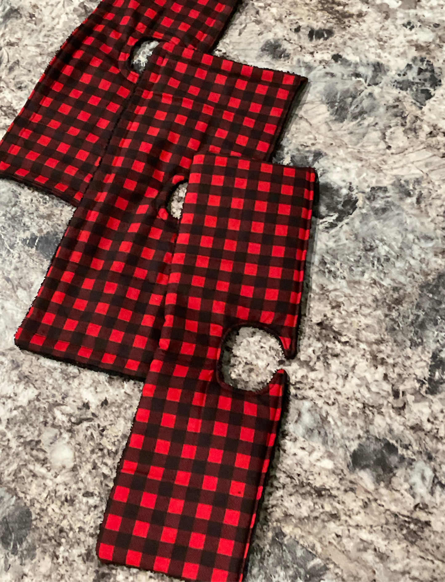 Plaid sink mats